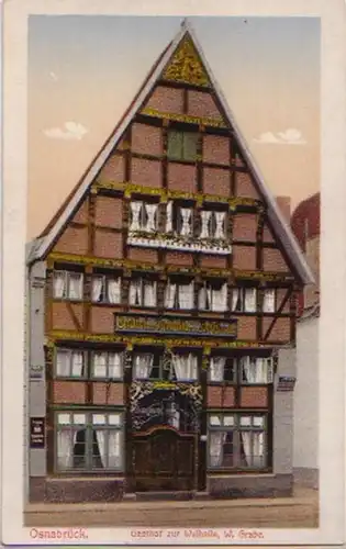 13637 Ak Osnabrück Gasthof zur Walhalla um 1920