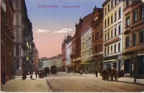 13631 Ak Saarbrücken Bahnhofstrasse 1916