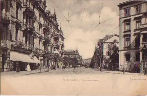 13627 Ak Wiesbaden Taunusstrasse vers 1910