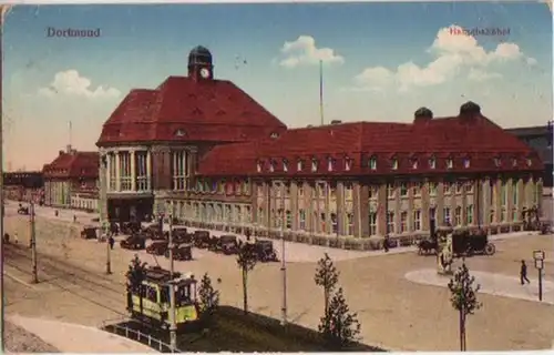 13591 Feldpost Ak Dortmund gare centrale 1916