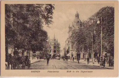 13564 Ak Bremen Heerdentor Sögestrasse vers 1920