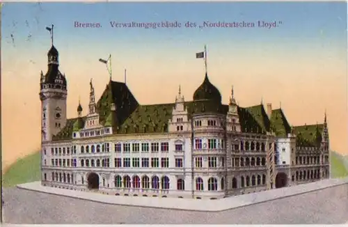 13559 Ak Bremen Administration de la Lloyd en Allemagne du Nord 1918