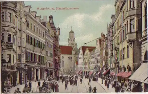 13548 Ak Augsburg Maximilianstrasse vers 1920