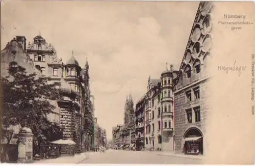 13534 Ak Nürnberg Pfannenschmiedsgasse um 1900