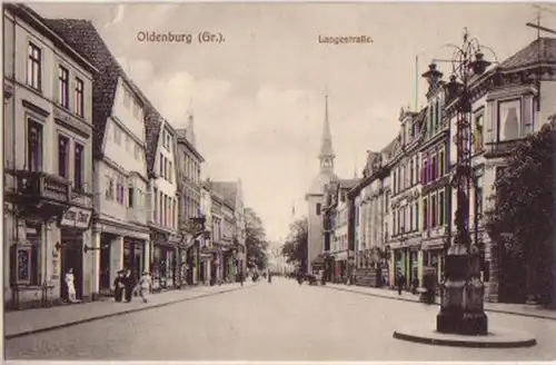 13522 Ak Oldenburg Langestrasse um 1920