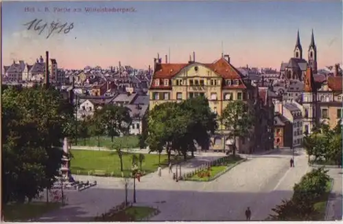 13515 Ak Hof Partie am Wittelsbacherpark um 1910