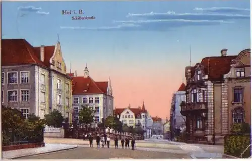 13514 Ak Hof in Bayern Schillerstrasse 1915