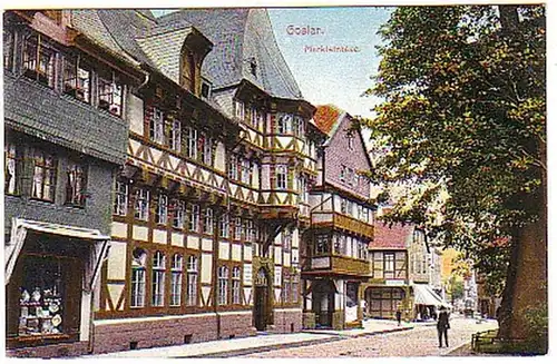 13495 Ak Goslar am Harz Marktstrasse vers 1910