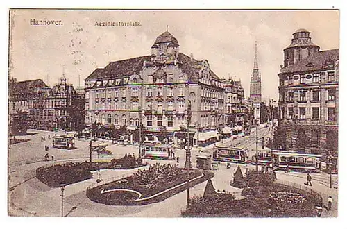 13481 Feldpost Ak Hannover Aegidientorplatz 1917