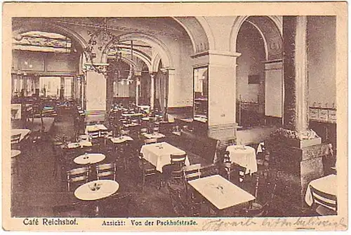 13477 Feldpost Ak Hannover Café Reichshof 1917