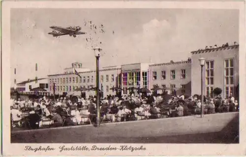 13475 Ak Dresden Klotzsche Flughafen Gaststätte 1942