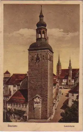 13464 Ak Bautzen Lauenturm 1927