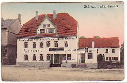 13460 Ak Gruß aus Burkhardtswalde Restaurant um 1910