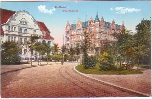 13453 Feldpost Ak Kattowitz Wilhelmsplatz 1916