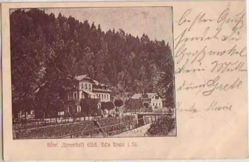 13417 Ak Noble Krone Hotel "Plaisir sans espoir" 1906