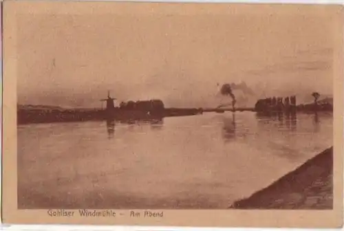 13415 Ak Gohliser Windmühle dans la soirée 1922