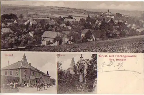 13377 Mehrbild Ak Gruss aus Herzogswalde 1909