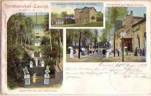 13376 Multi-image Ak Herrmannsbad Lausigk 1904