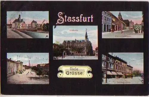 13302 Multi-image-Ak Stassfurt Fürstenstr. etc. 1911