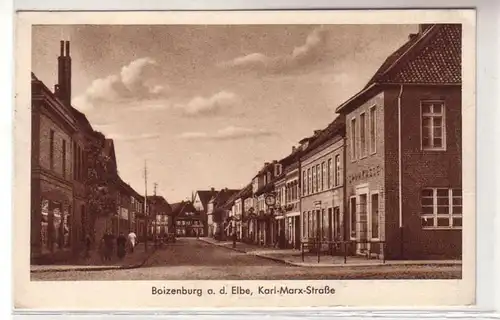 13295 Ak Boitzenburg an der Elbe Karl Marx Strasse 1949