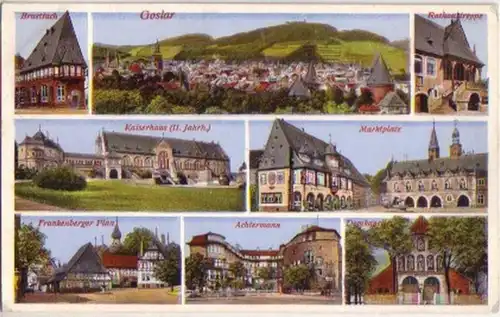 13293 Mehrbild Ak Goslar Brusttuch usw. 1936