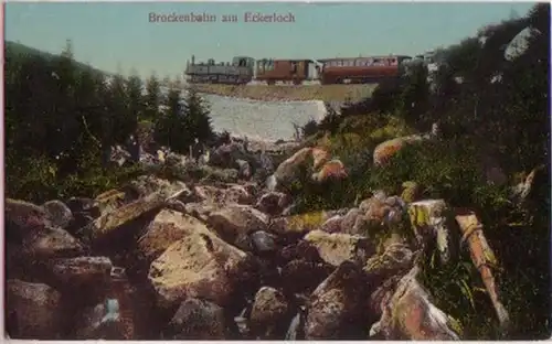 13288 Ak Brockenbahn au trou d'angle dans la résine vers 1920