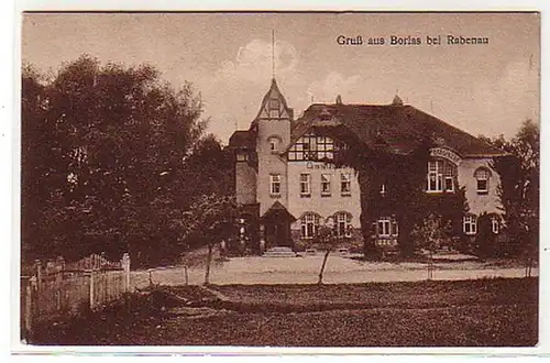13282 Ak Gruß aus Borlas bei Rabenau Gasthof um 1925