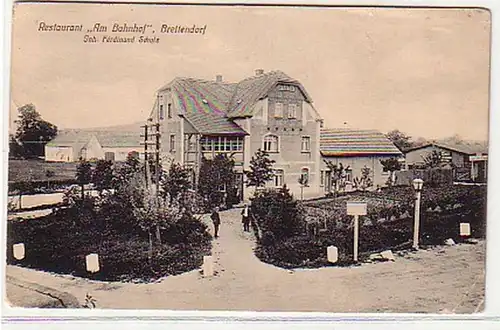 13274 Ak Breitendorf Restaurant " Am Bahnhof " 1914