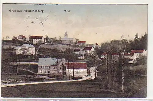 13273 Feldpost Ak Gruß aus Rothschönberg Total 1917