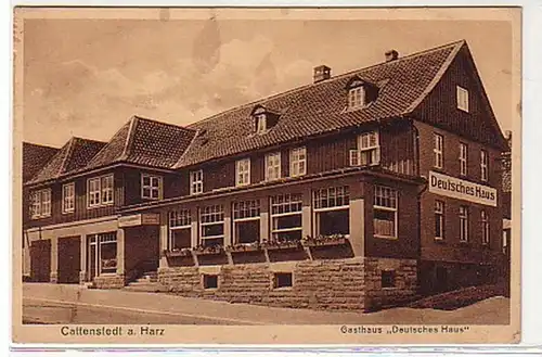 13259 Ak Cattenstedt Gasthaus "Deutsches Haus" 1930