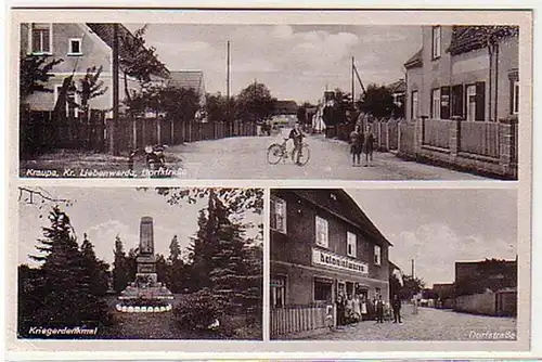 13257 Multi-image Ak Kraupa Cercle Liebenwerda vers 1940