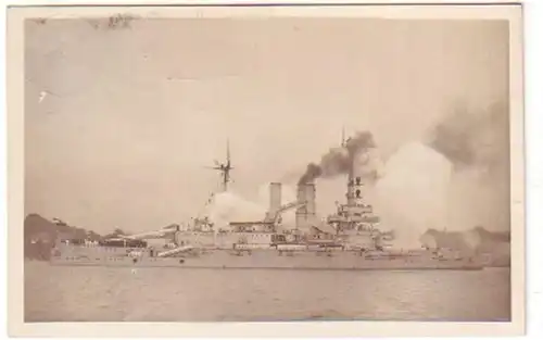 13243 Ak Salutschießen "Schleswig Holstein" 1929