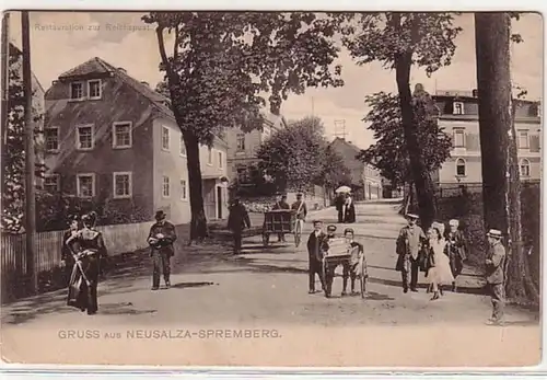 13242 Ak Gruß aus Neusalza Spremberg Restauration 1905