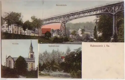 13211 Multi-image Ak Rabenstein en Saxe vers 1910
