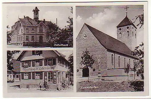 13210 Mehrbild Ak Zusenhofen Kaufhaus usw. um 1950