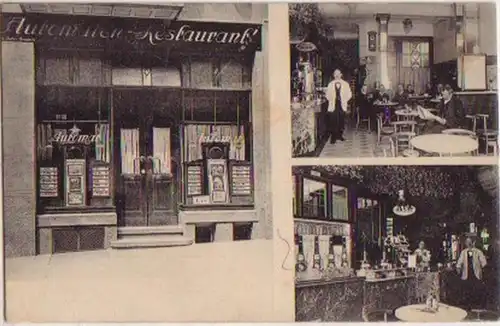 13207 Mehrbild Ak Radeberg Automaten Restaurant 1915
