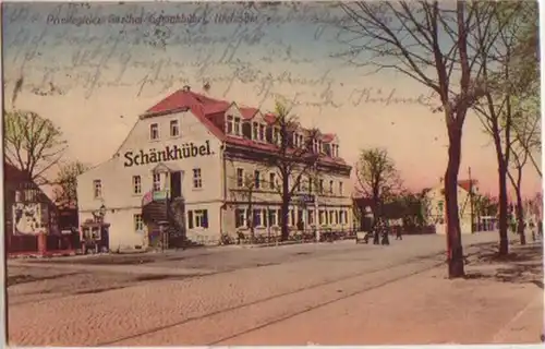13196 Ak Klotzsche Gasthof "Schankhübel" 1920