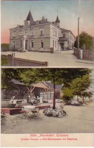 13195 Mehrbild Ak Klotzsche Hotel "Alberthöhe" um 1910