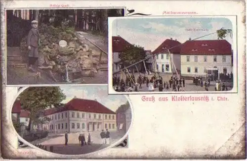 13190 Salutation en Ak de Klosterlausnitz vers 1910