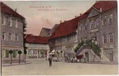 13168 Ak Pâqueswieck sur la place de marché de résine Ratskeller 1907