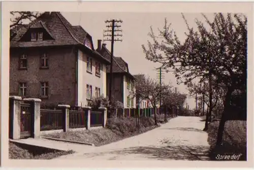 13163 Foto Ak Spreedorf Strassenansicht um 1930