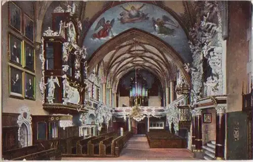 13148 Ak Schleiz Inneres der Bergkirche um 1920