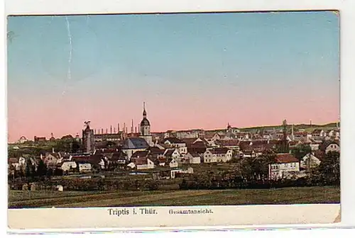 13145 Ak Triptis in Thüringen Gesamtansicht 1922