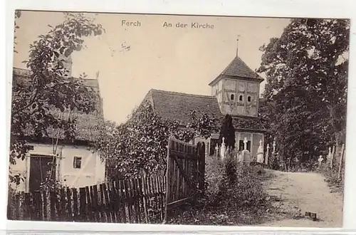 13129 Ak Gruß aus Ferch an der Kirche 1911