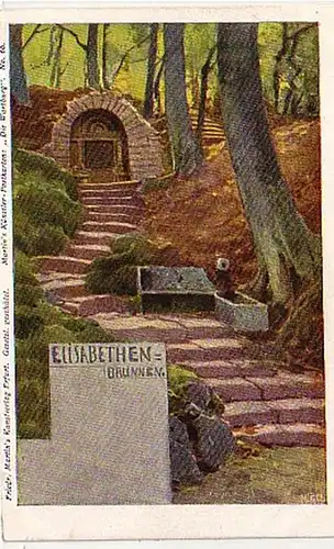 13122 Künstler AK Elisabethen Brunnen um 1900