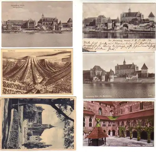 13116/6 Ak Marienburg dans l'ouest de la Prusse vers 1920