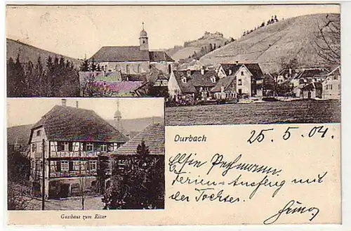 13100 Mehrbild Ak Durbach Gasthaus zum Ritter 1904