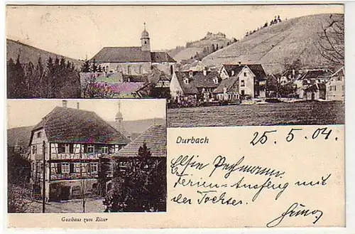 13100 Multi-image Ak Durbach Hostal zum Chevalier 1904