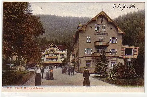 13081 Ak Bad Rippoldsau Vue d'ensemble 1906