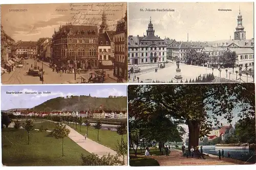 13077/4 Ak Sarrebruck Vues locales vers 1910